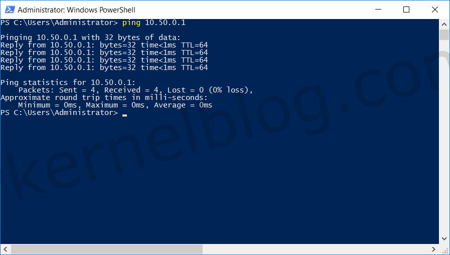 ping nsx-t segment test 