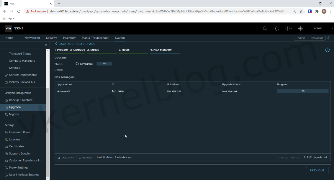 NSX-T manager