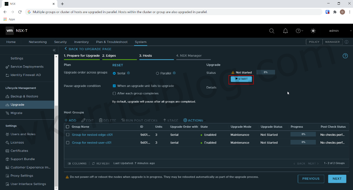 NSX-T ESXI