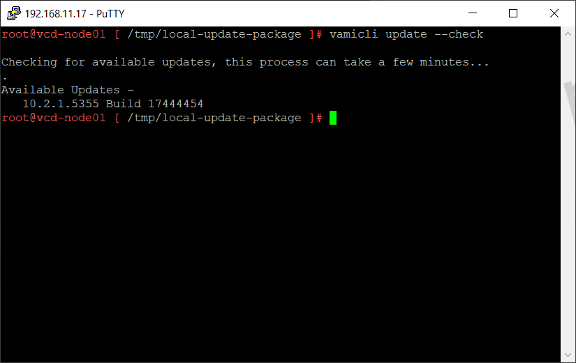 Cloud Director available updates