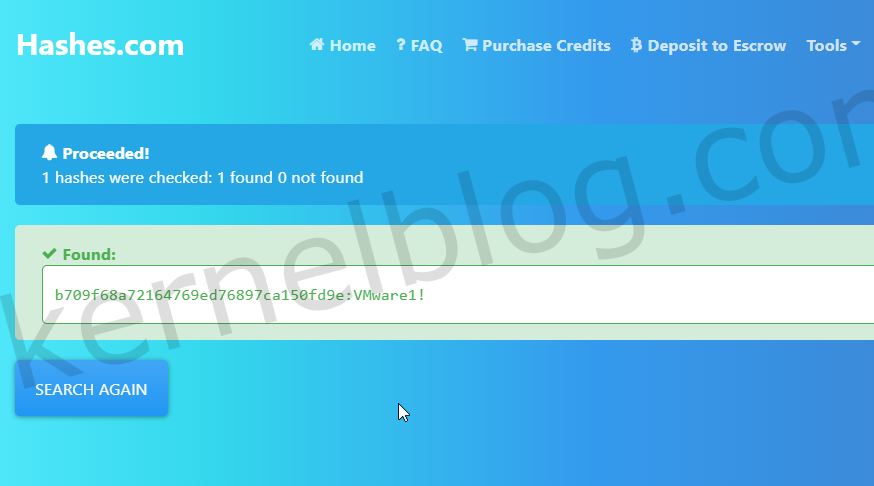decrypt ntlm hash vmware vbs