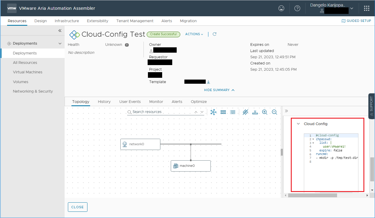 Remove cloud-config from existing vRA 8 deployments 2